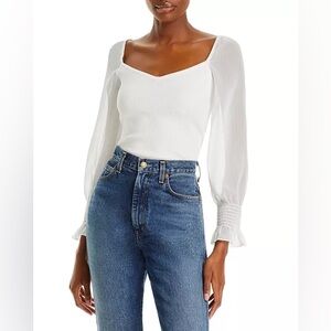 French Connection Blouse White Size Medium